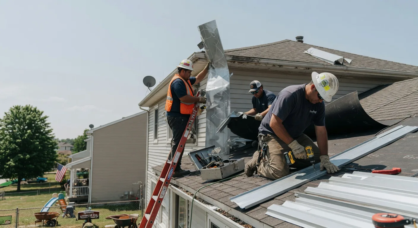 Storm Damage Metal Roof Repair in Axtell, KS